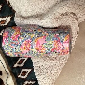Yeti Lilly Pulitzer, Flamingo Tumbler - Pink and Blue